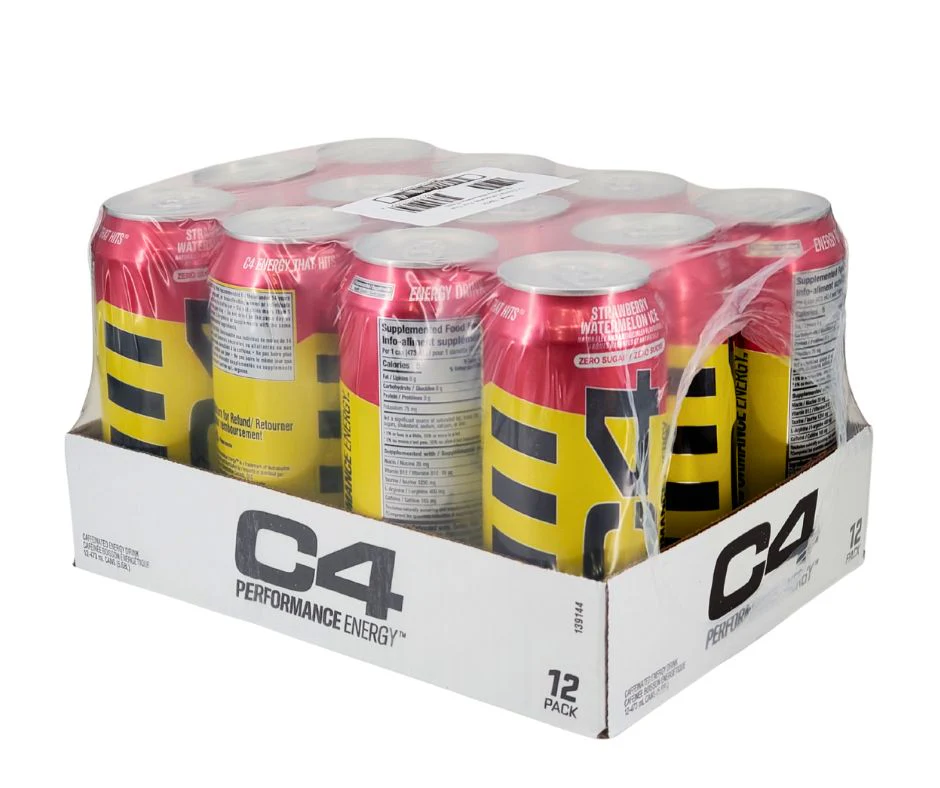 C4 - Energy Drink - Strawberry Watermelon Ice - Image 5