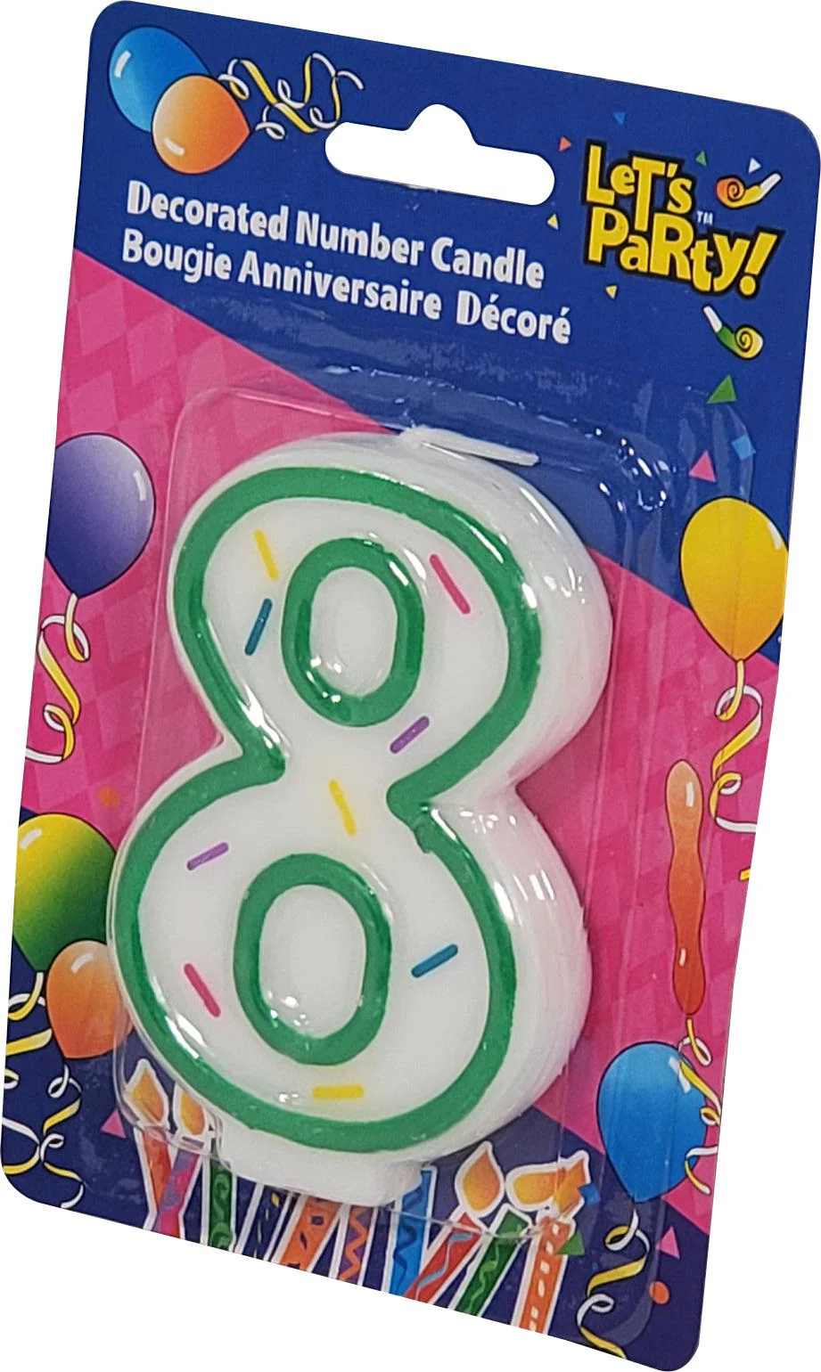 Cake Candle - 3" Number 8 - 45118 - Image 2