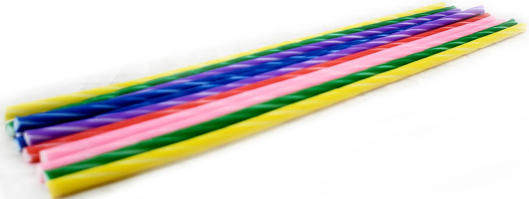 Cake Candle - 6.5" Assorted Colours (12 pk) - 45196 - Image 3