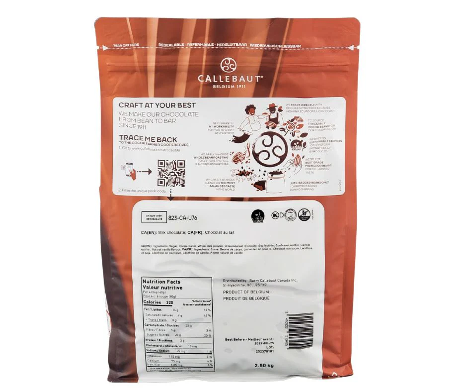 Callebaut - Milk Chocolate Callets - 823 - Image 4