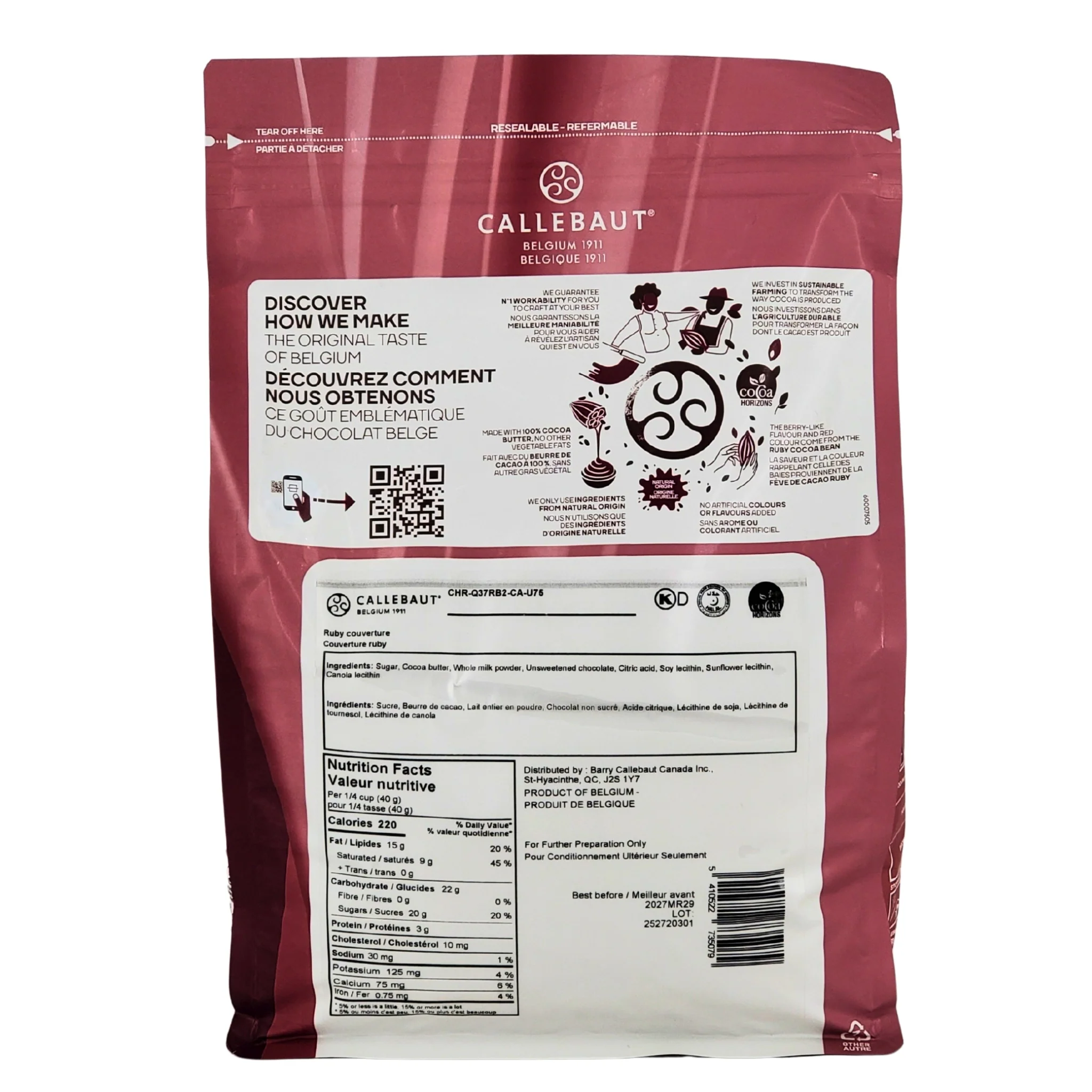 Callebaut - Ruby Callet - 2.5kg - Image 4