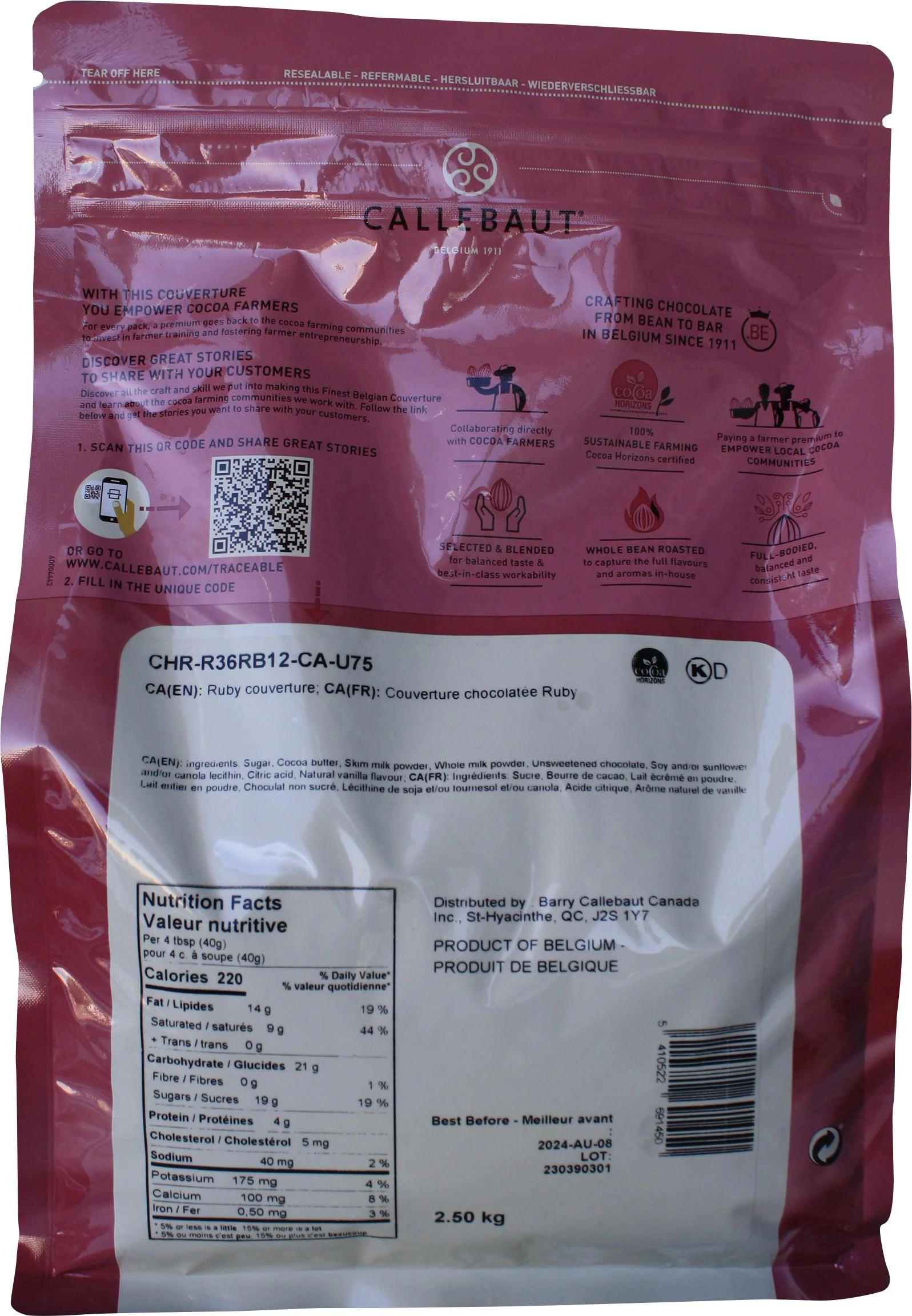 Callebaut - Ruby Couverture Callets - RB1 - Image 2