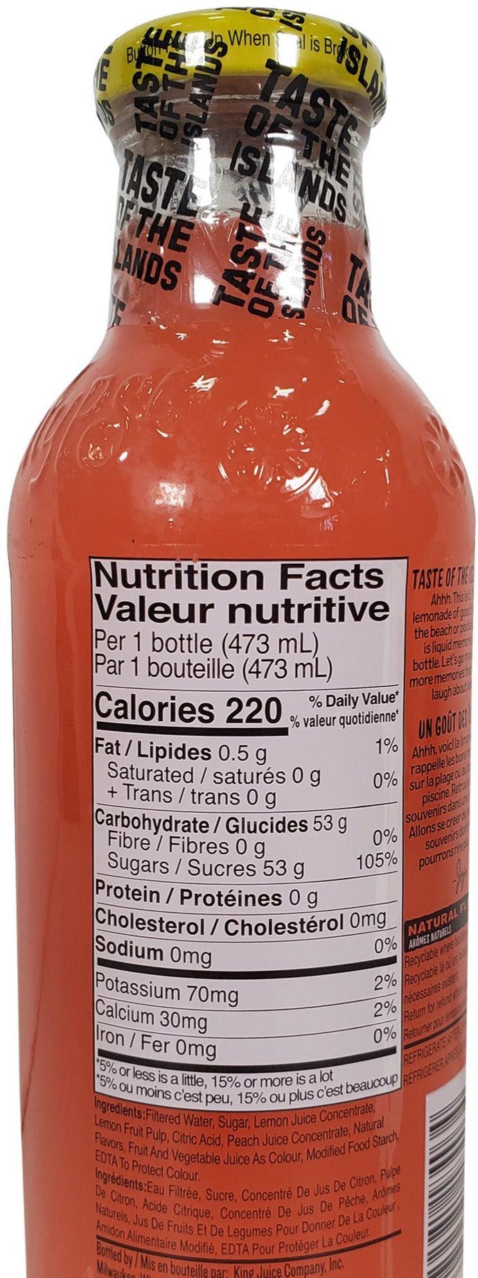 Calypso - Lemonade - Southern Peach - Bottles - PopCS1203 - Image 3