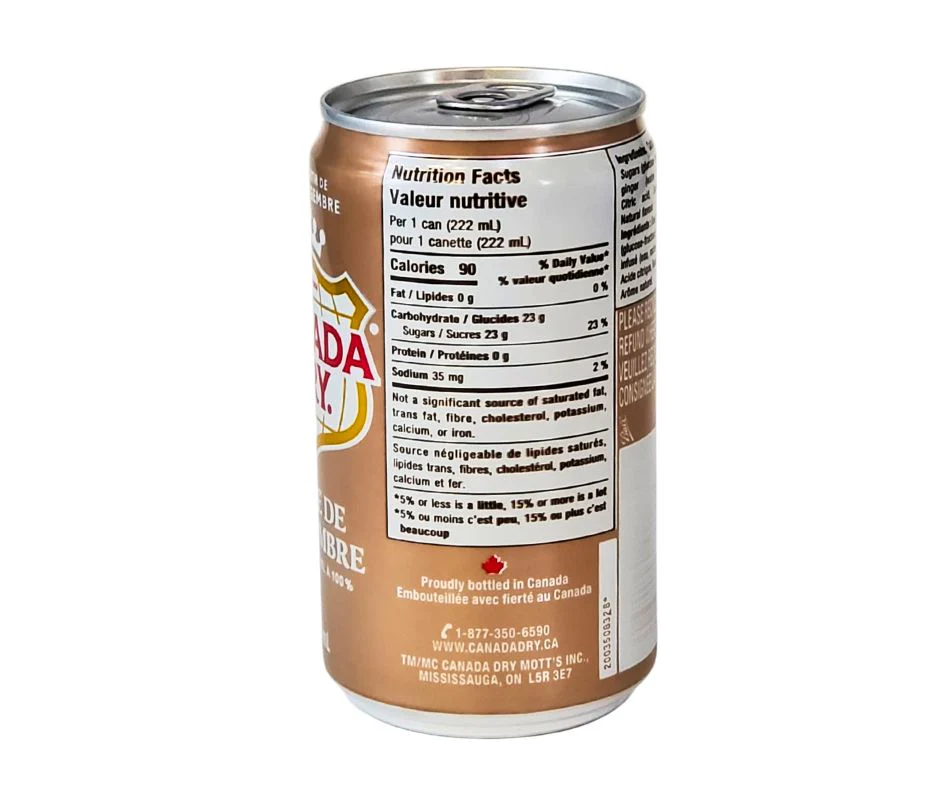 CLR - Canada Dry - Ginger Beer - Mini Cans - Image 2