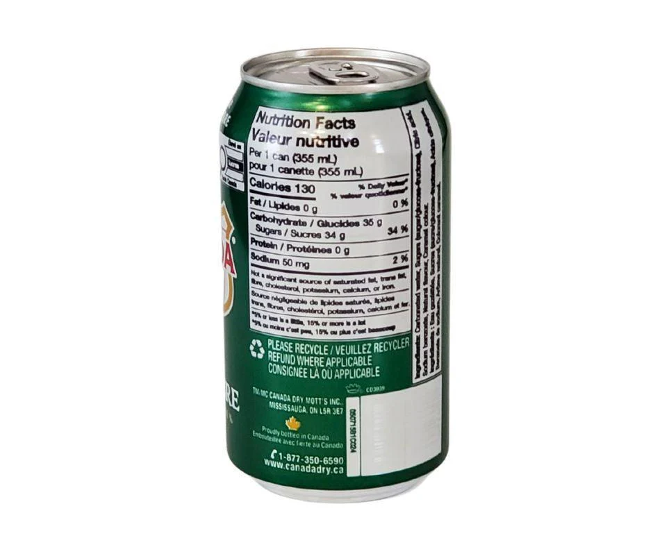 Canada Dry - Gingerale - Cans - Image 2