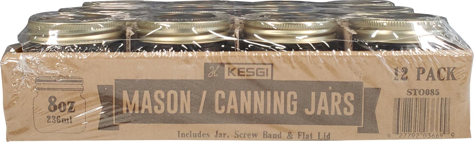 Mason / Canning Jar w/Lid - 8oz/236ml - Image 3