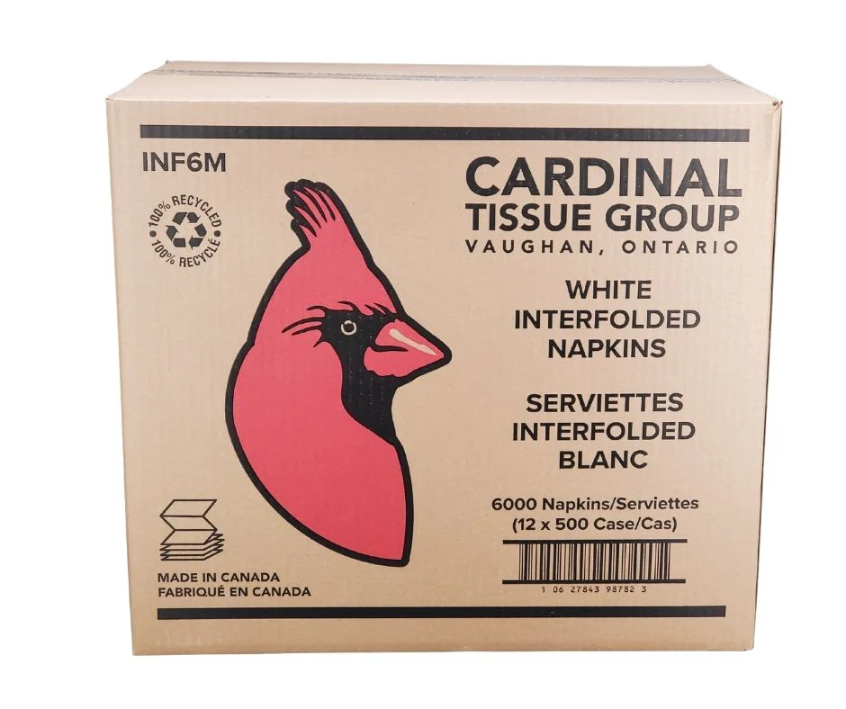 XC - Cardinal Tissue - Dispenser Napkins - Interfold - White - Image 2