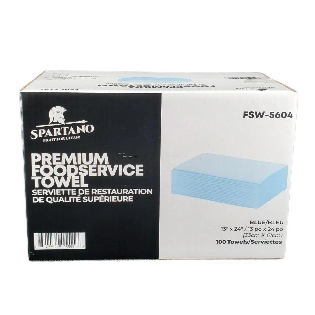 Spartano - 13"X24" Premium Foodservice Towel - Blue - FSW-5604 - Image 2