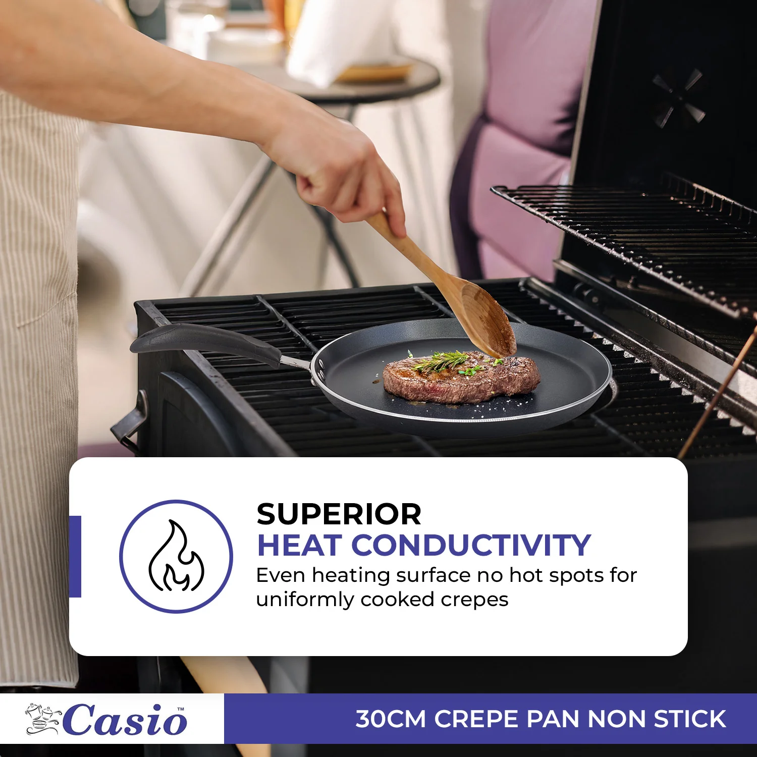 Casio - 30cm Crepe Pan - Non Stick - Image 6