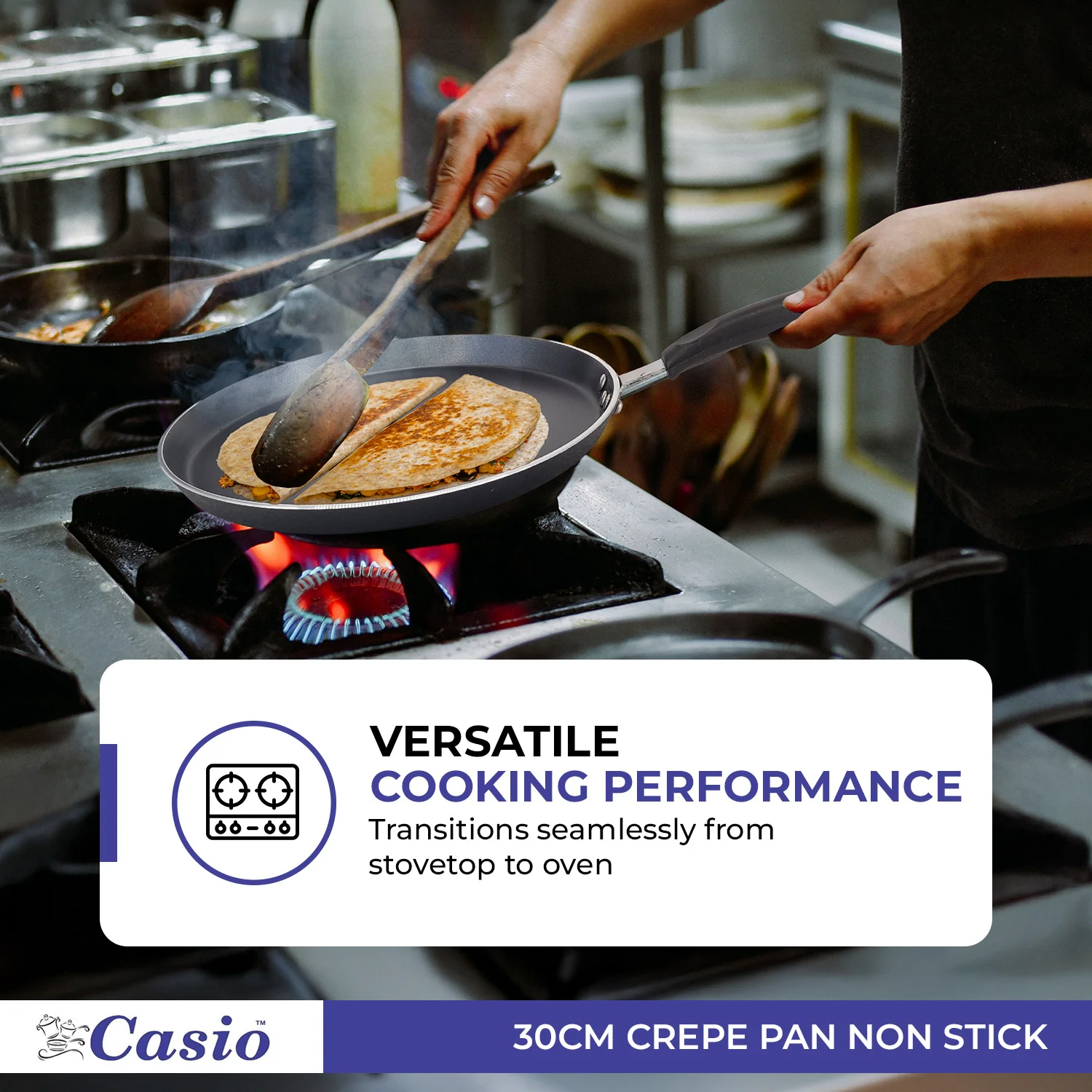 Casio - 30cm Crepe Pan - Non Stick - Image 7