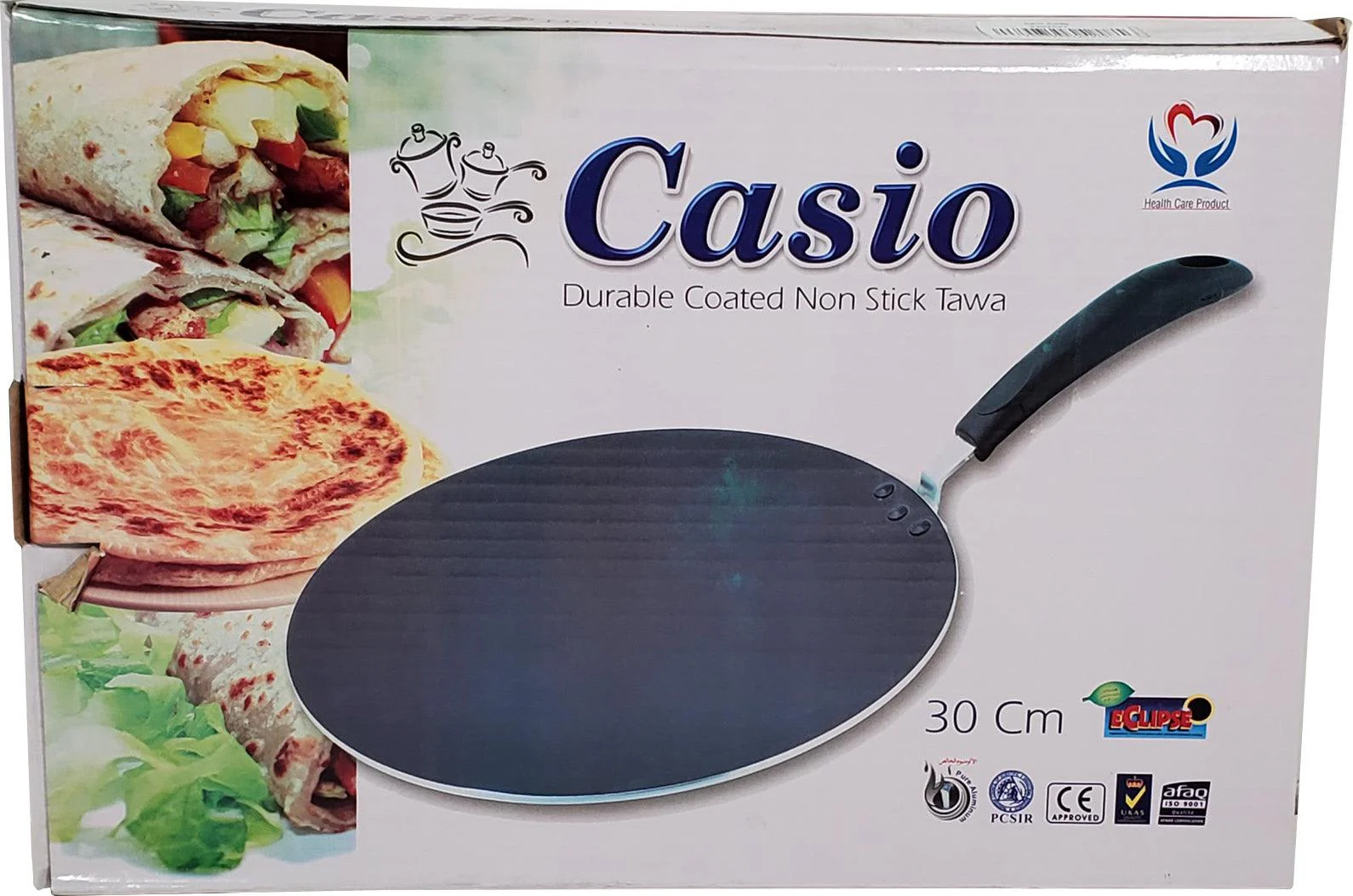 Casio - 30cm Flat Iron Pan (Tava) - Non-Stick - Image 4