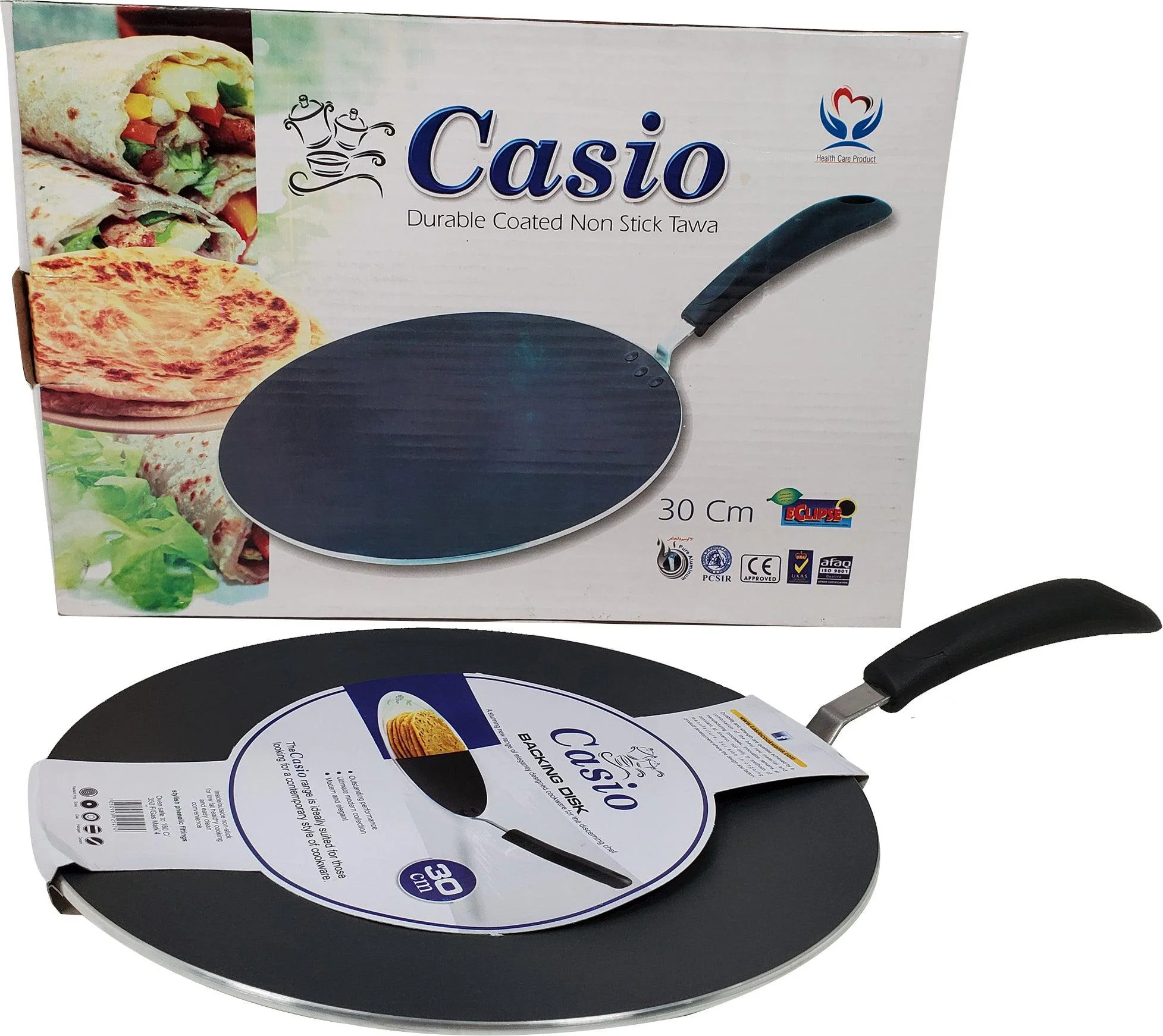 Casio - 30cm Flat Iron Pan (Tava) - Non-Stick - Image 5
