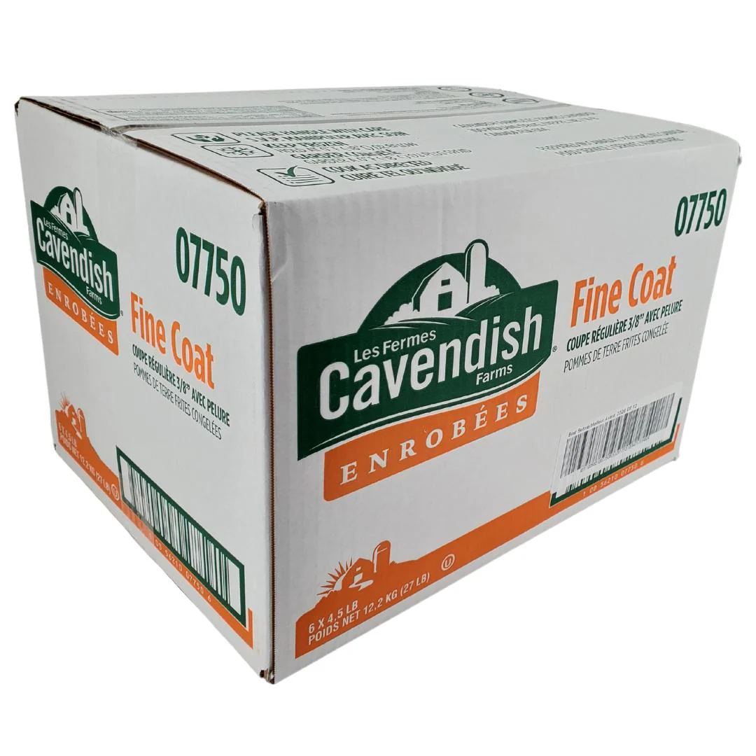 Cavendish - French Fries - 3/8 Straight Cut - Skin On - Fine Coat - 07750 - Image 4