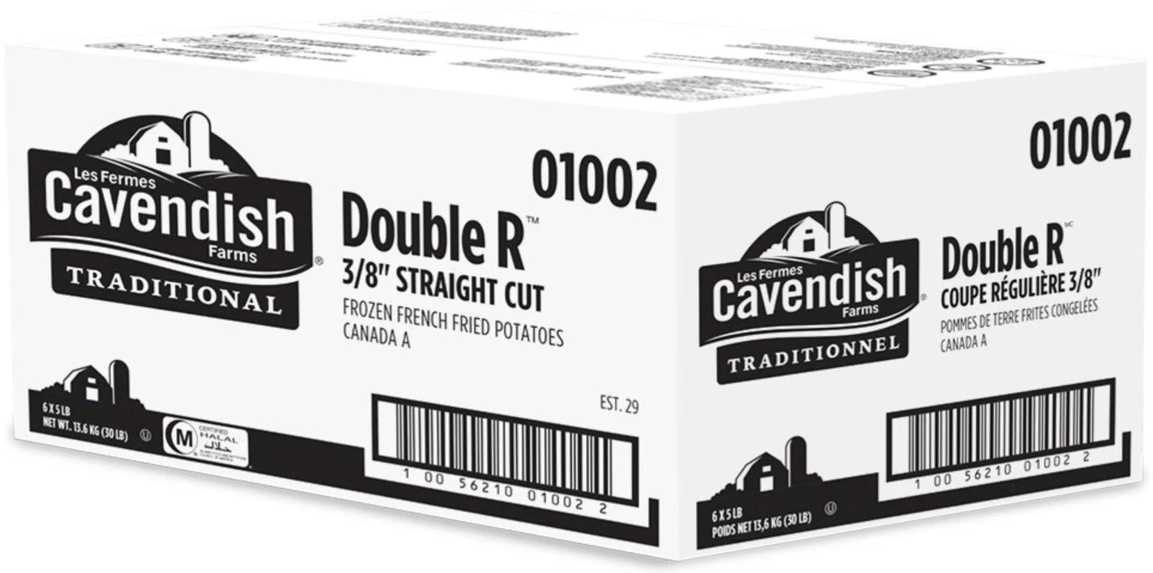 Cavendish - French Fries - Straight Cut - Double RR 3/8 - 01002 - Image 2