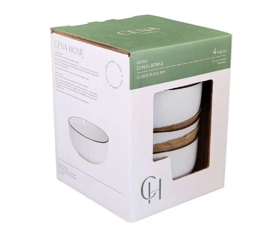 Cena - Stoneware  Cereal Bowls - 5.6" - Image 4