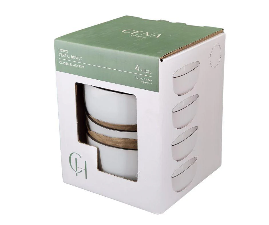 Cena - Stoneware  Cereal Bowls - 5.6" - Image 5
