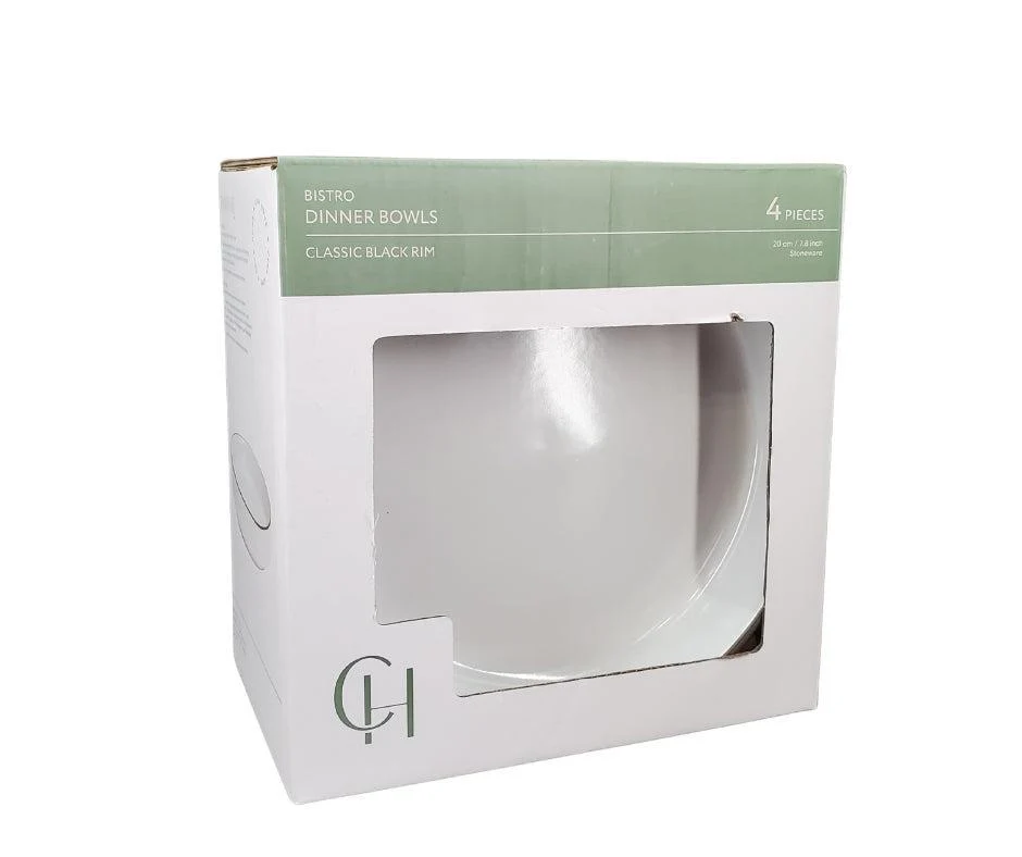 Cena - Stoneware Dinner Bowls - 7.87" - Image 3