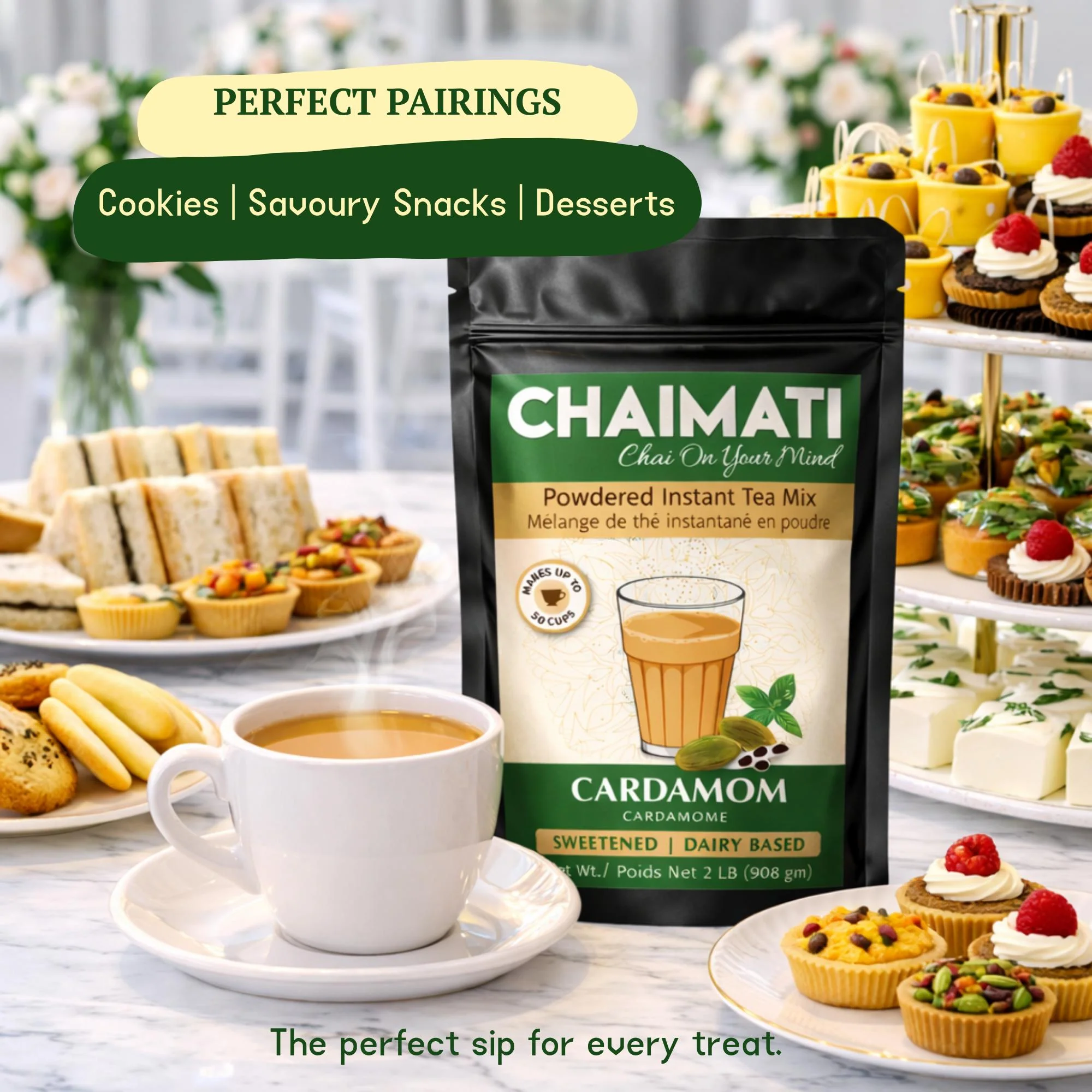 ChaiMati - Cardamom Chai Latte - Instant Premix - Image 2