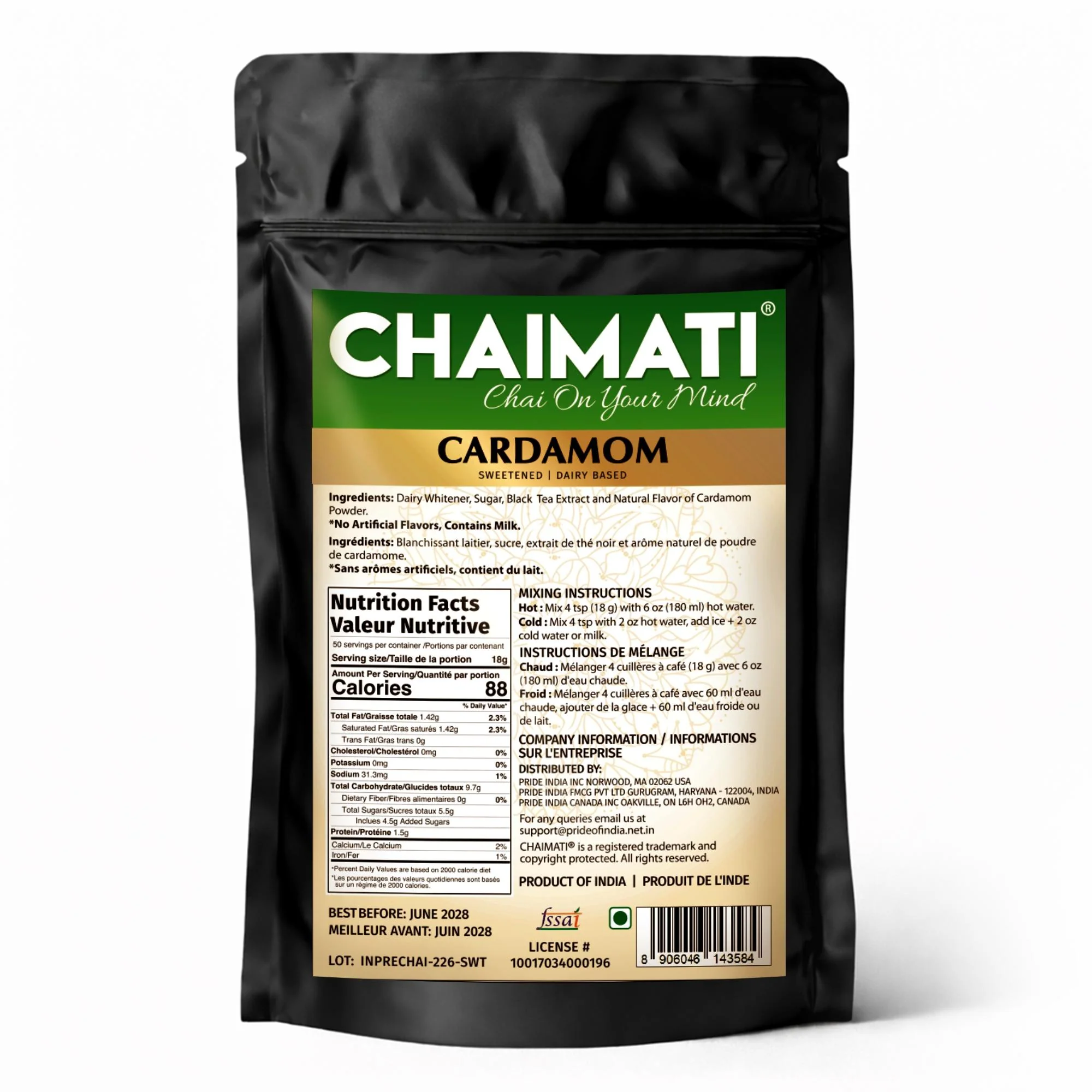 ChaiMati - Cardamom Chai Latte - Instant Premix - Image 3