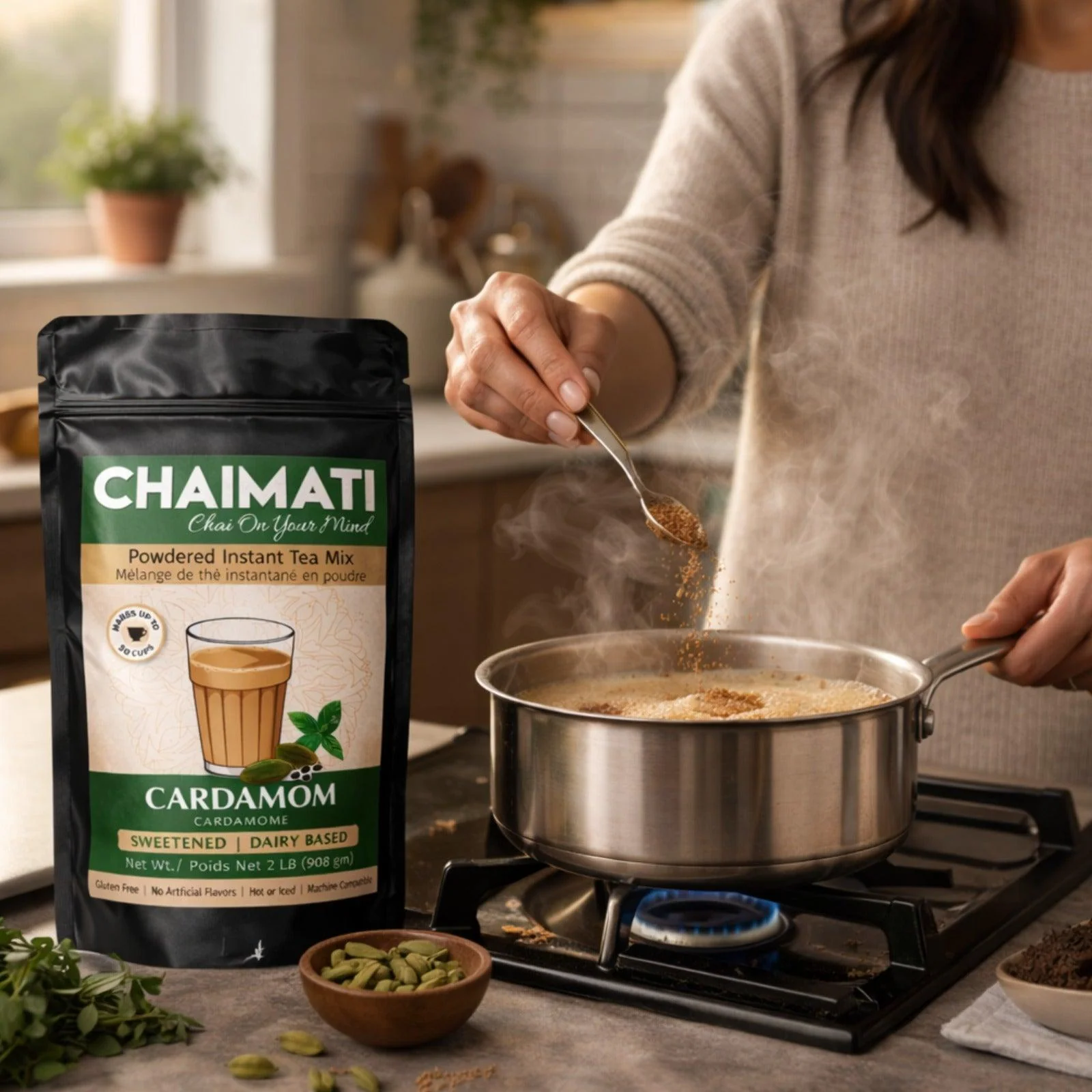 ChaiMati - Cardamom Chai Latte - Instant Premix - Image 8