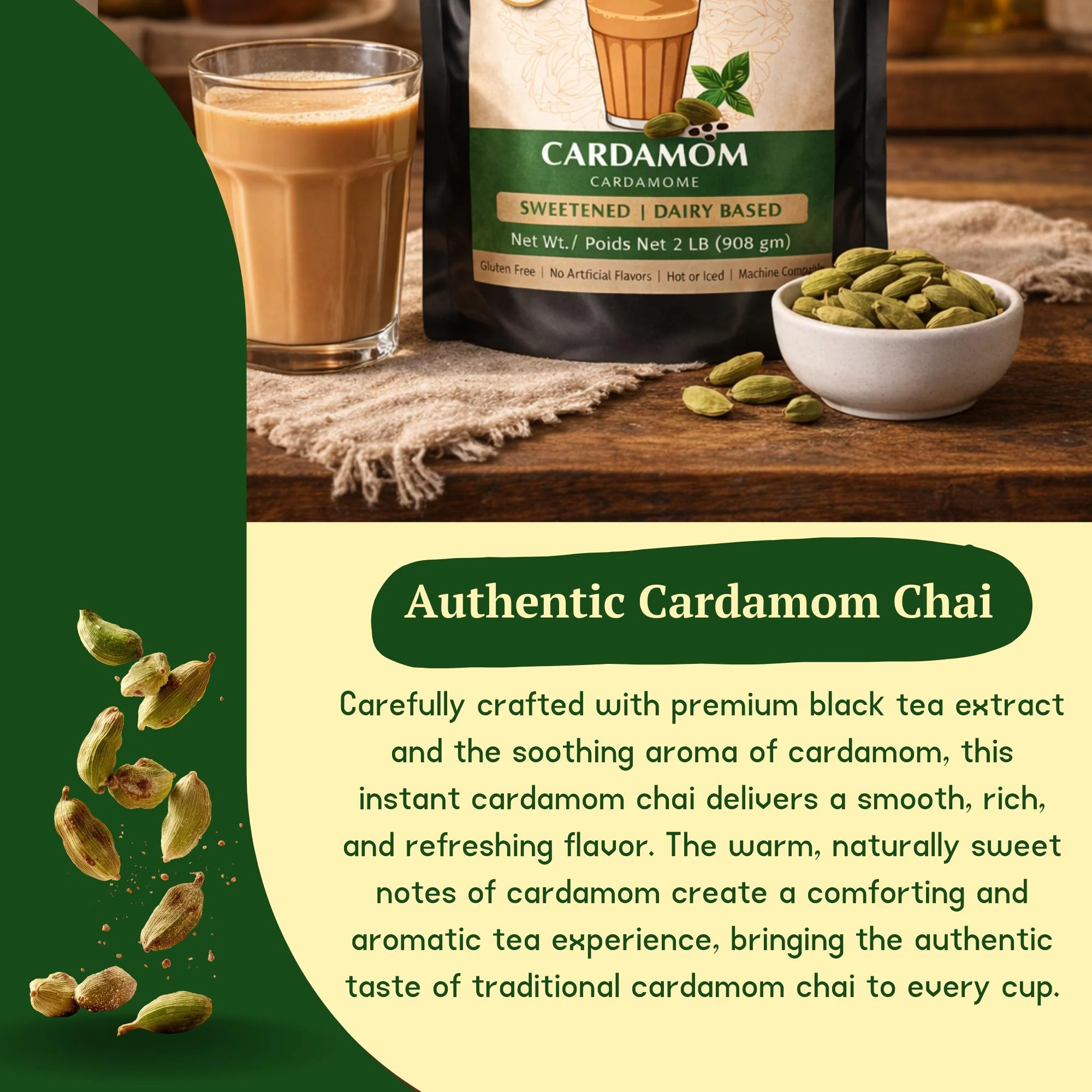 ChaiMati - Cardamom Chai Latte - Instant Premix - Image 9