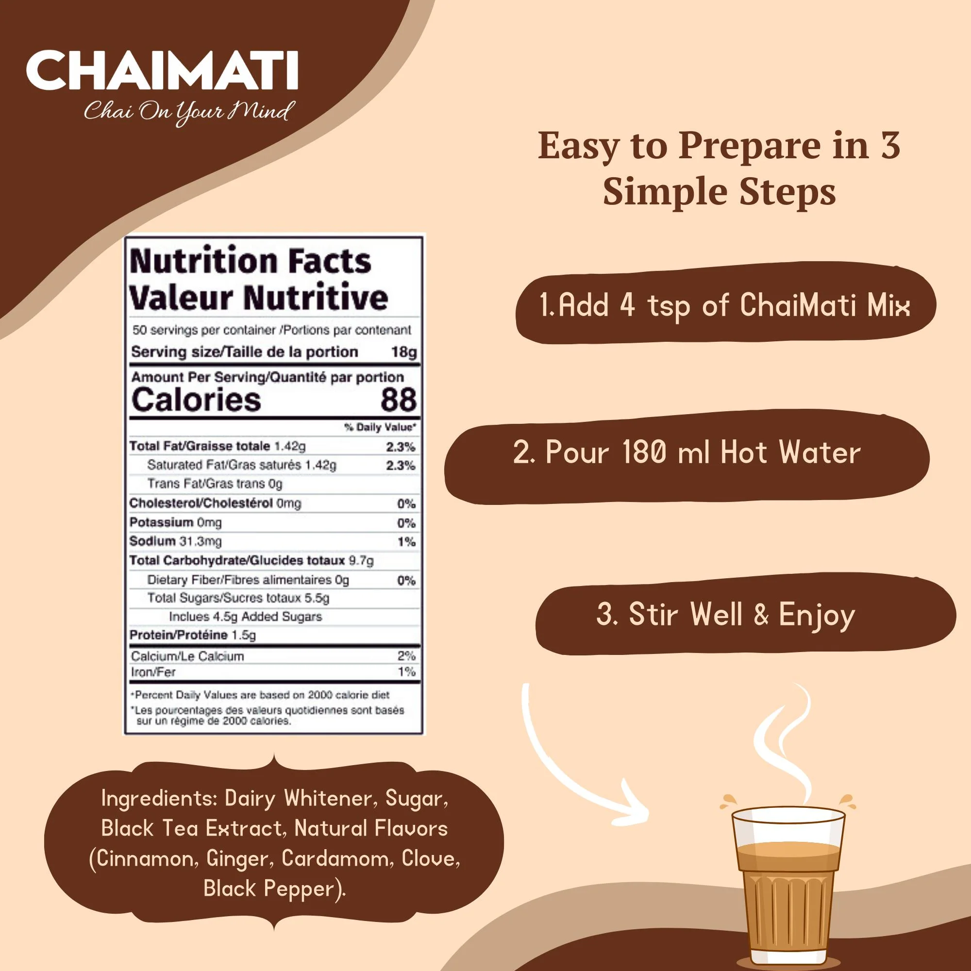 ChaiMati - Masala Chai Latte - Instant Premix - Image 7