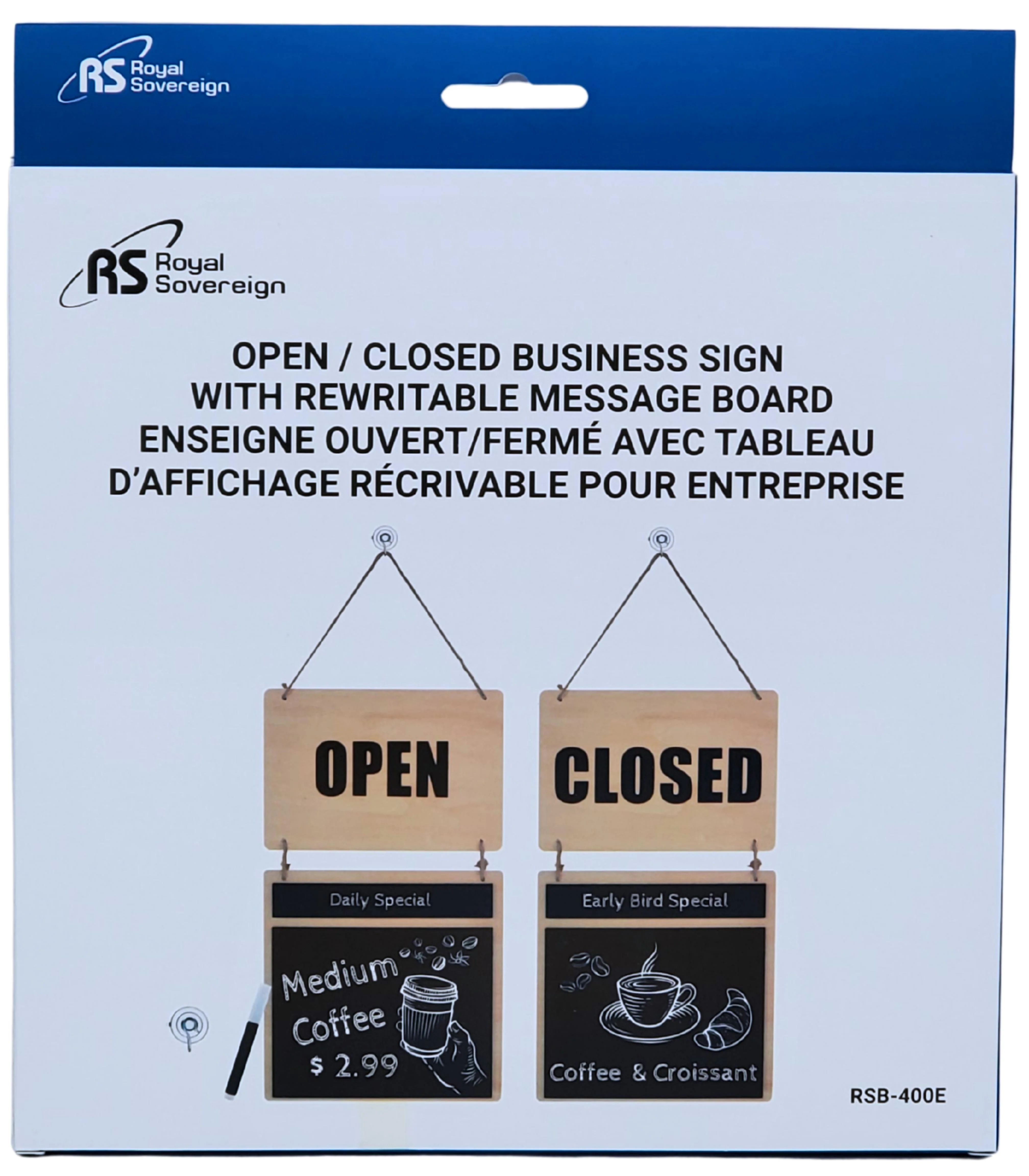 Chalkboard "Open / Closed" Sign (9"W x 16"H) - Image 5