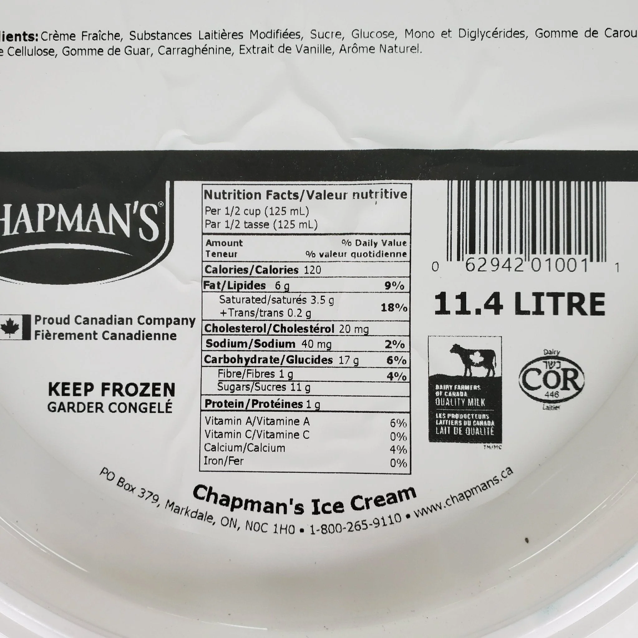Chapman's - Ice Cream - Vanilla - Image 3
