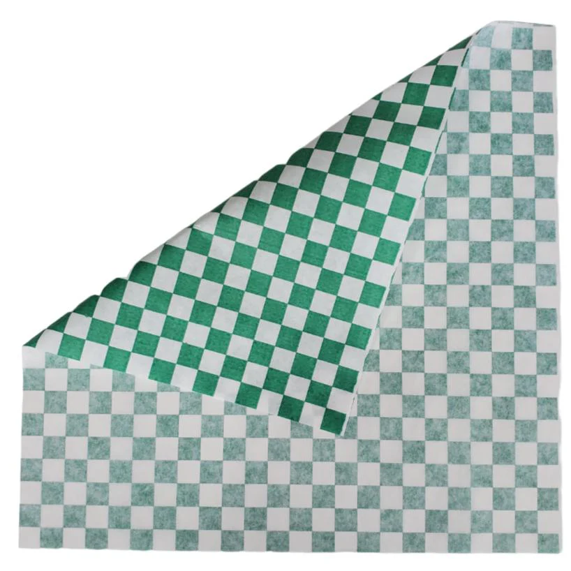 CLR - Checkered Sheets - Green - 14"x14" - 172063 - Image 2