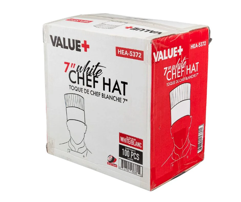 Value+ - 7" Chef Hat, White - HEA-5372 - Image 10