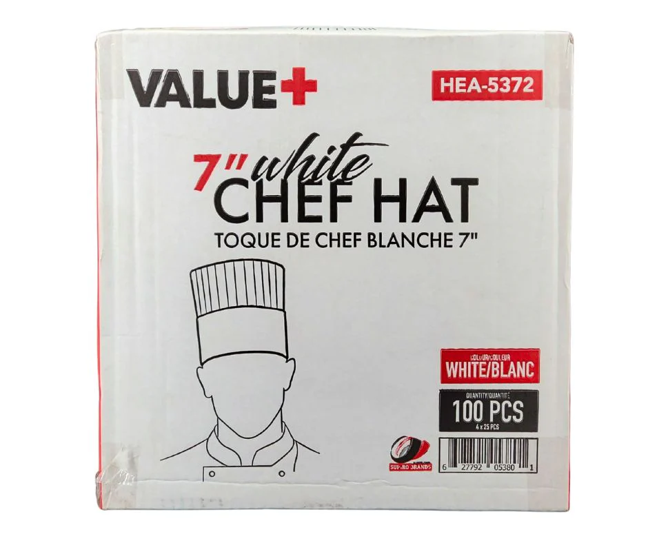 Value+ - 7" Chef Hat, White - HEA-5372 - Image 11