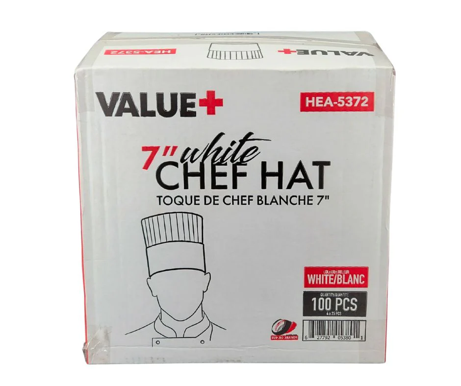 Value+ - 7" Chef Hat, White - HEA-5372 - Image 8