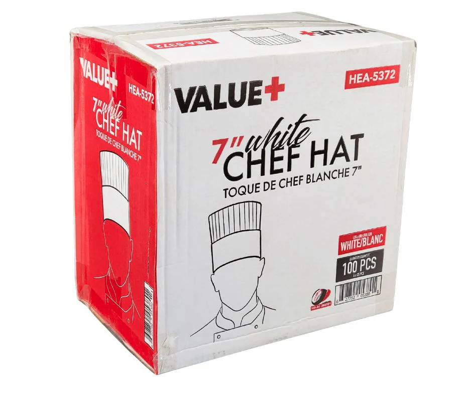 Value+ - 7" Chef Hat, White - HEA-5372 - Image 9