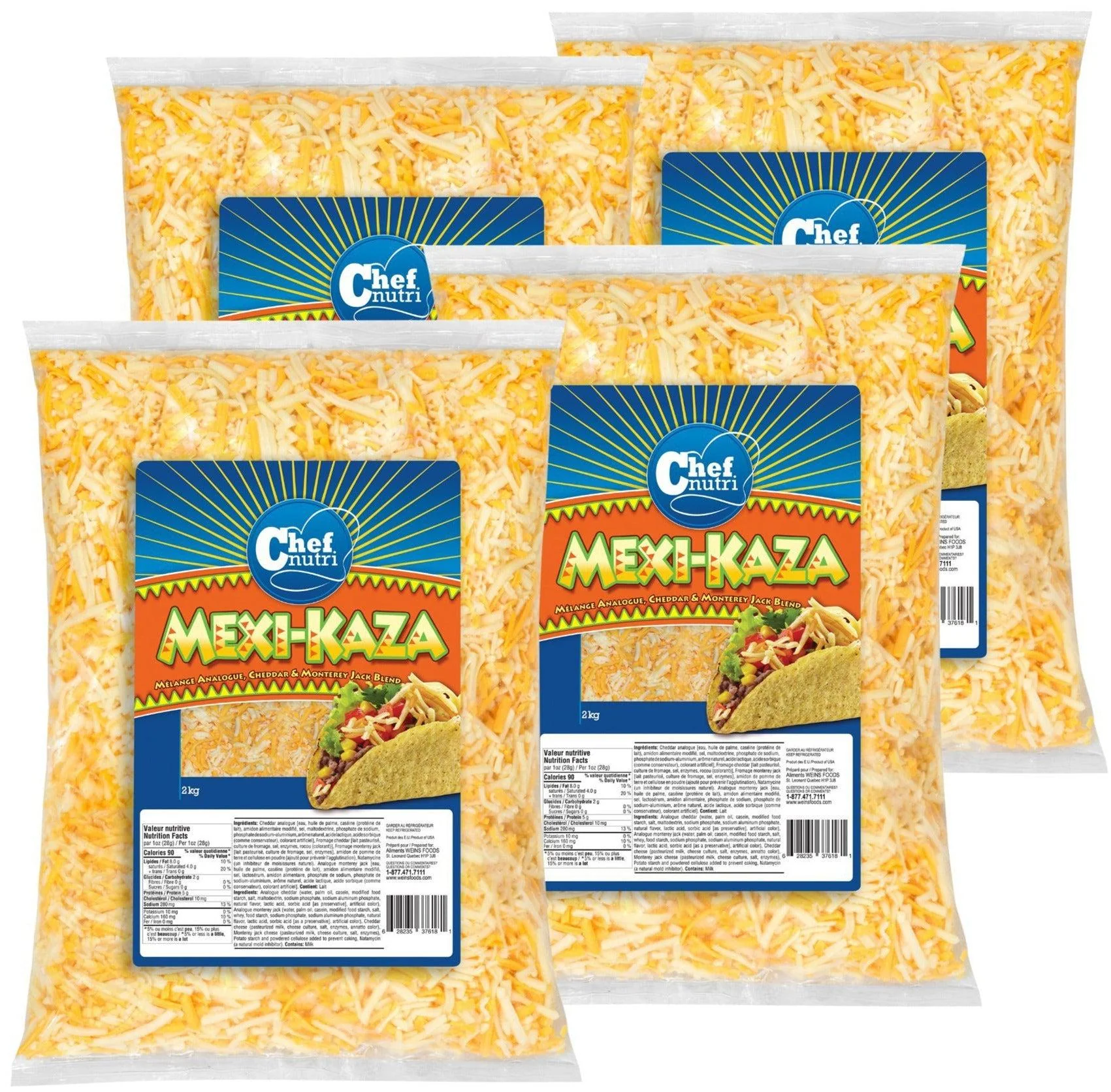 Chef Nutri - Cheese - Mexi-Kaza Shredded - 80648 - Image 2