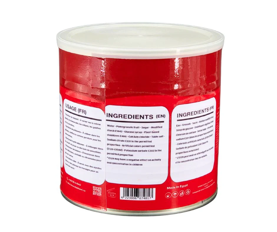 Chocoland - Fruit Filling Pomegranate 52% ( 2.7Kg Pail * 4 Pails/ Case) - Image 3