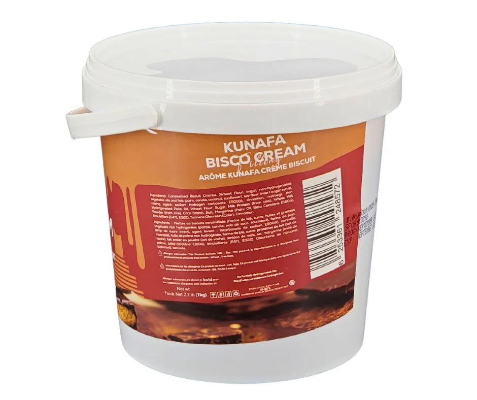 Chocolake - Kunafa Bisco Cream 1Kg Pail - Image 2
