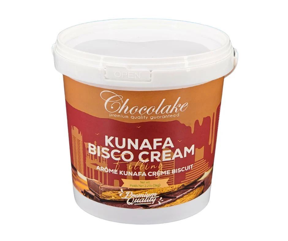 Chocolake - Kunafa Bisco Cream 1Kg Pail - Image 4