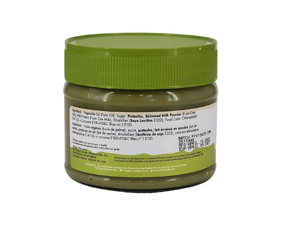 Chocolake - Pistachio Spread - Glass Jar -300g - Image 2
