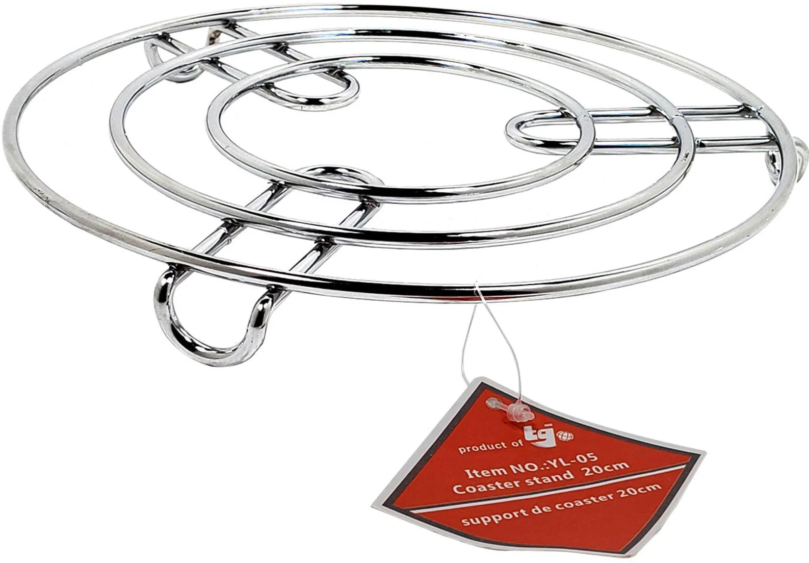 Chrome Coaster Stand 20cm - Image 3