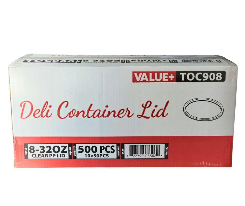Value+ - Clear PP Deli Lid - 8 - 32oz - Image 3