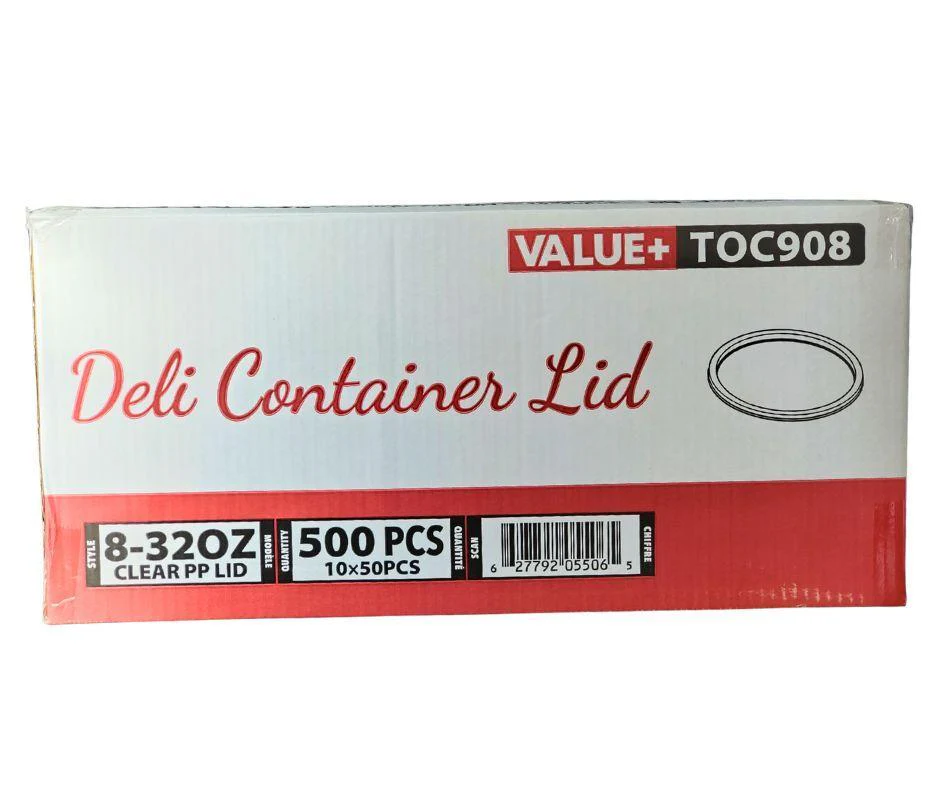 Value+ - Clear PP Deli Lid - 8 - 32oz - Image 6