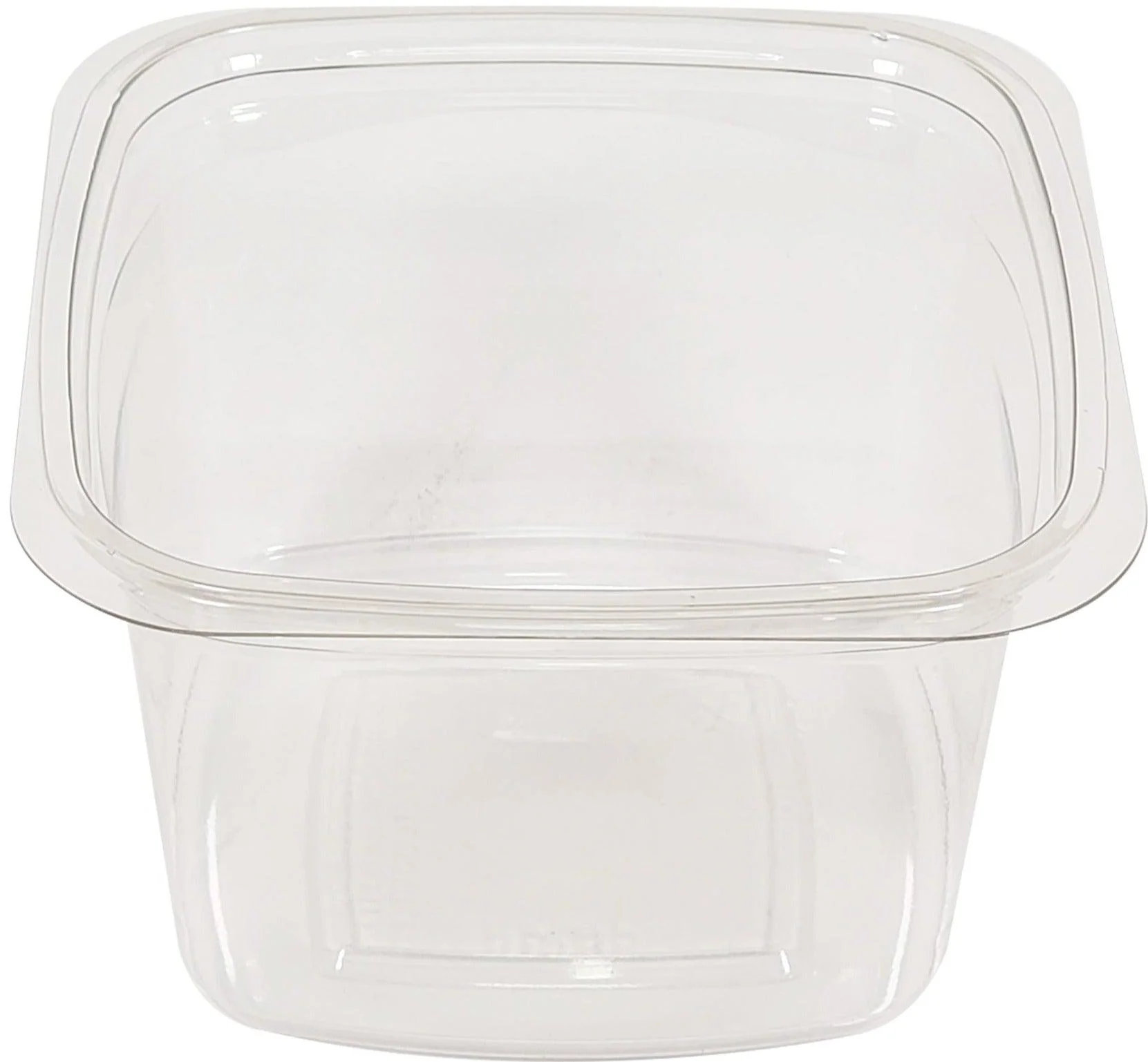 CLR - 4S18Y 4" 16Oz Square Clear Deli Cont 480/Cs - Image 2