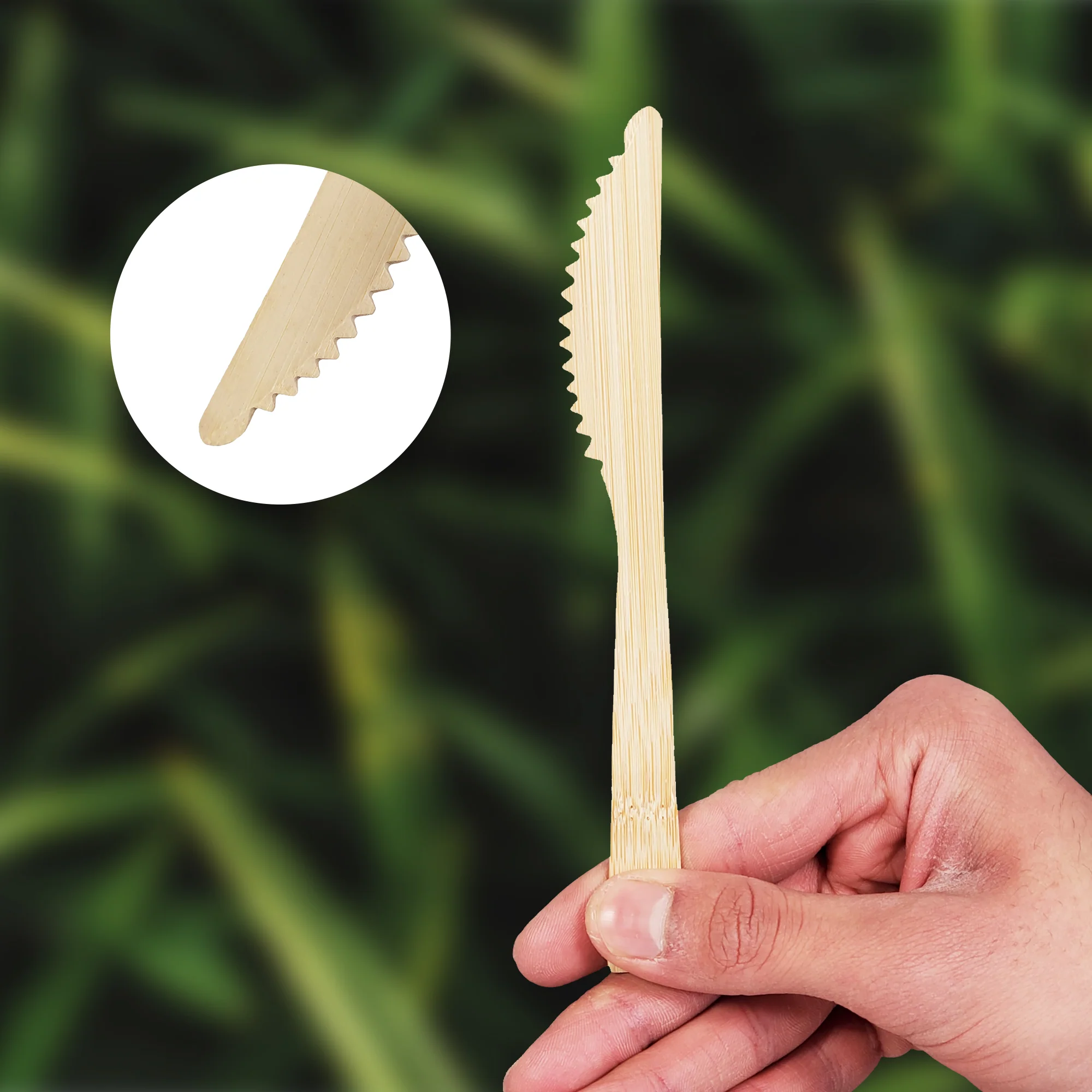 Eco-Craze - Bamboo Knives - Disposable - NBB-K100 - Image 6