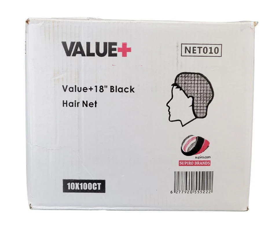 Value+ - 21" - Black Hairnets - Image 3