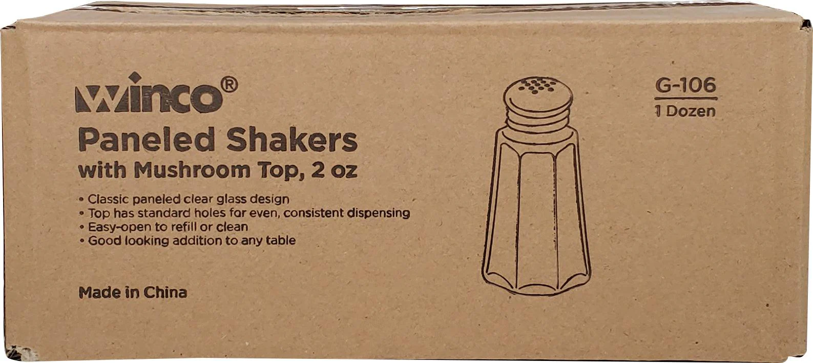 Salt & Pepper Glass Shakers 2oz - Image 4