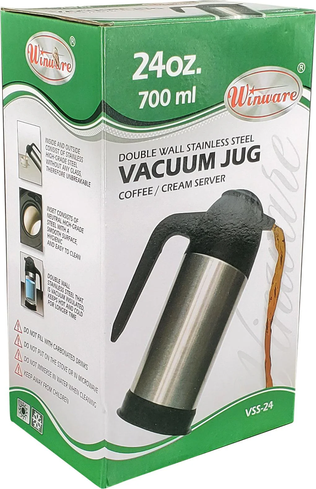 Coffee/Cream Server - 24oz - Insulated SS - Image 4