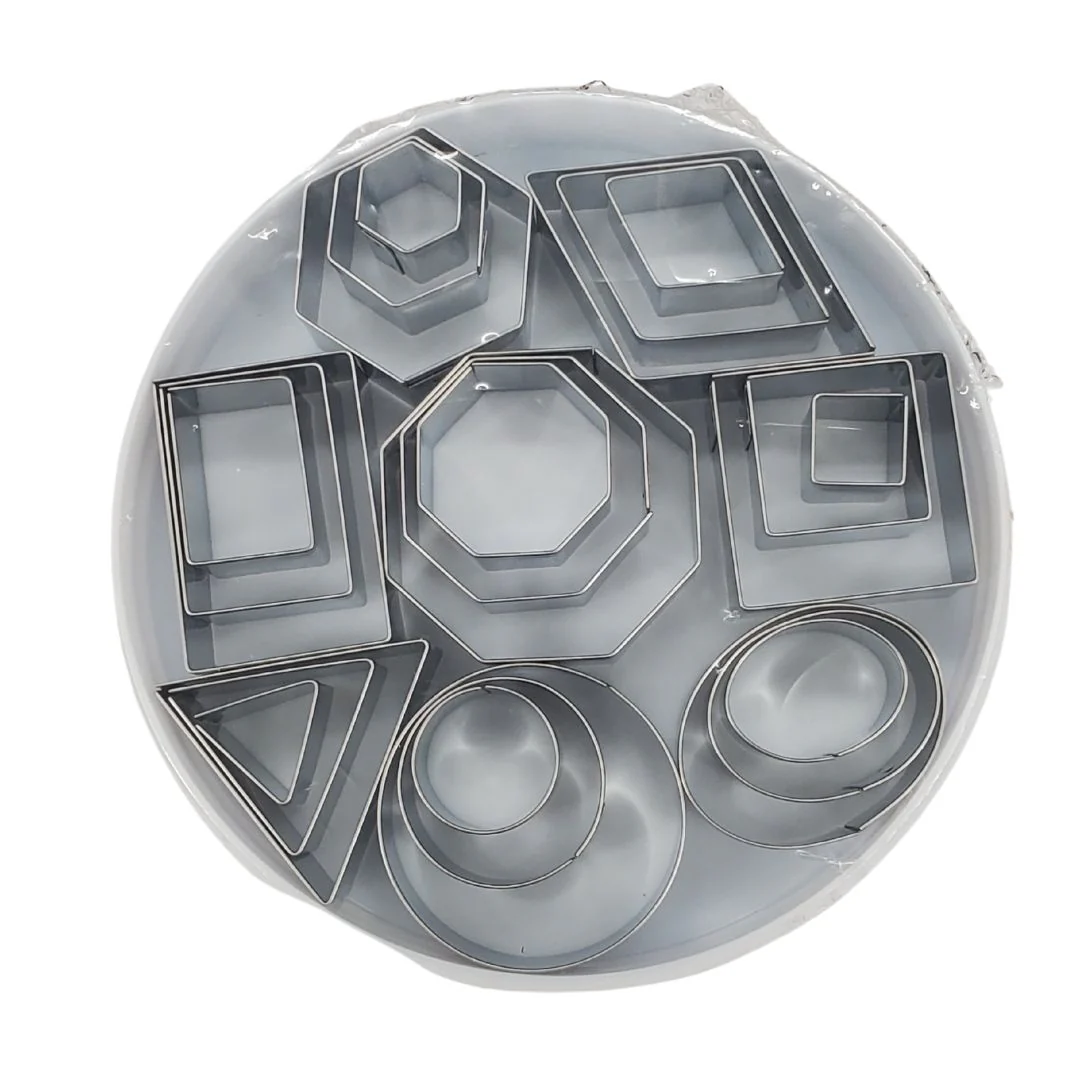 Cookie Cutter Set - 8 Shapes x 3 Sizes Each (.75 to 1.75") - Image 2
