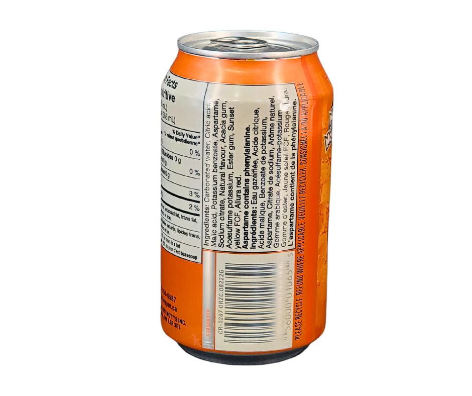 Crush - Orange - Zero - Cans - Image 2