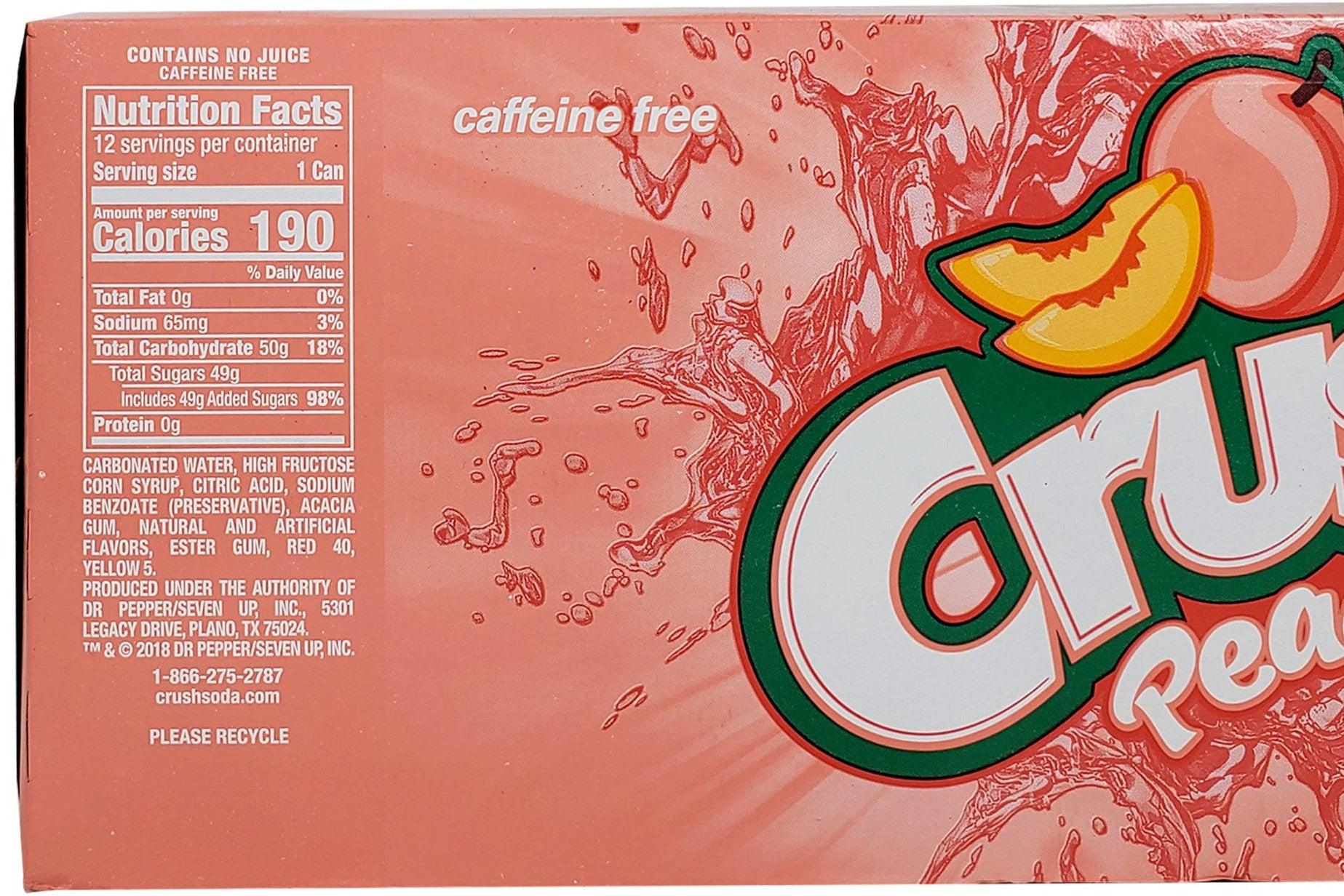 Crush - Peach Soda - Cans - Image 2