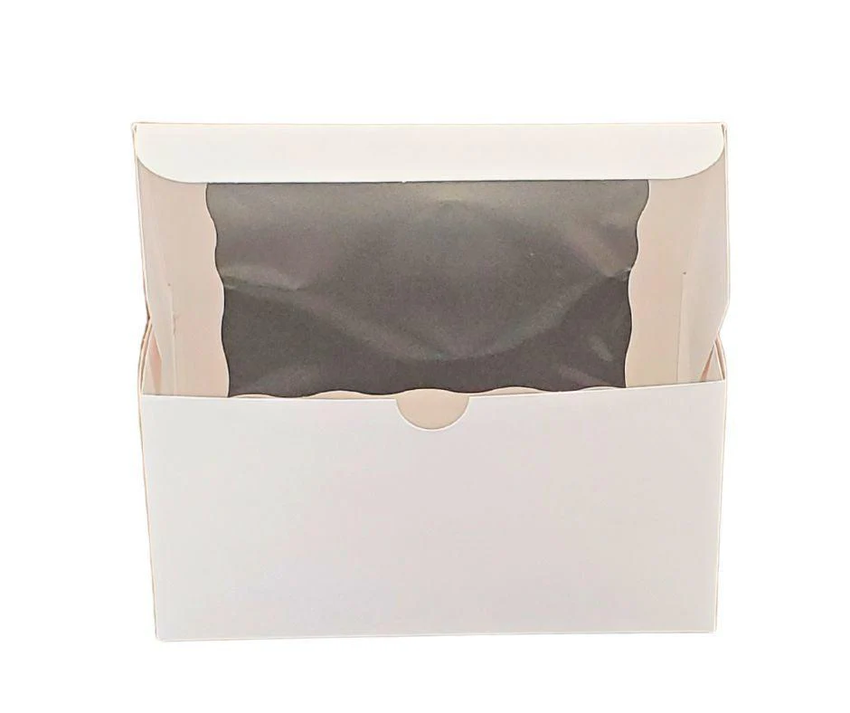 EB - Cup Cake Box with Window - White - 8 x 4 x 4 - Double / 2 Cupcake - Image 6